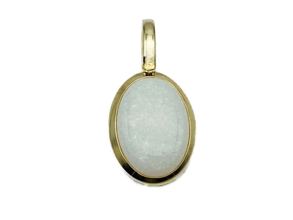 Anhänger mit echtem cremefarbenem Opal | 585/-