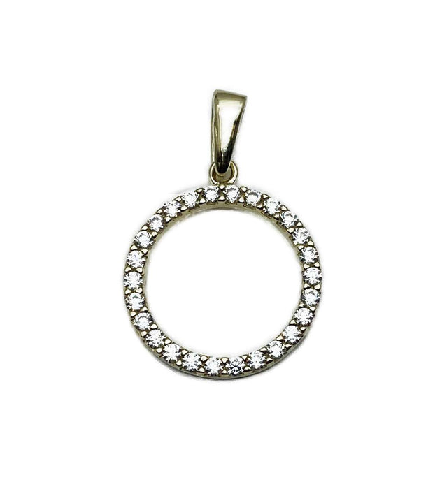 Anhaenger Infinity mit Zirkonia | Gold