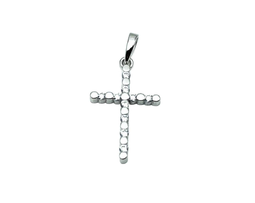 Kreuz Anhaenger mit Zirkonia | Silber