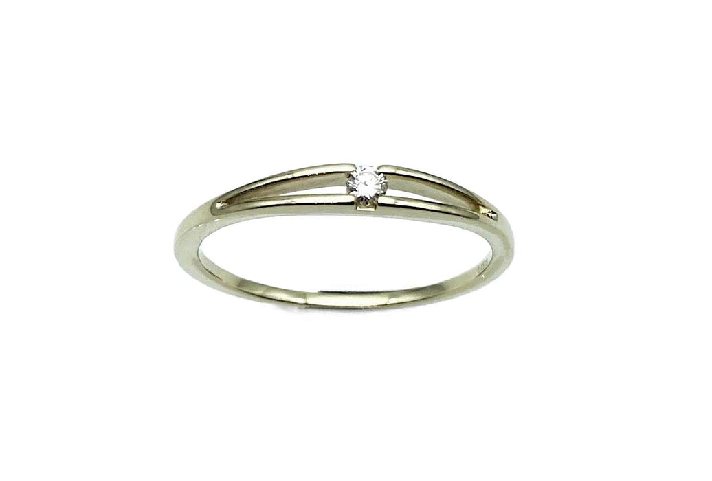 Antrags-/ Solitaire-Ring mit Brillant 0,05ct | 585/-