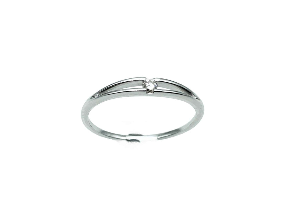Antrags-/ Solitaire-Ring mit Brillant Weissgold | 585/-