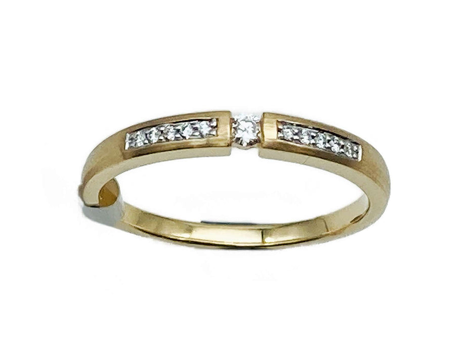 Antrags-/ Solitaire-Ring mit Brillant 0,07ct | 585/-