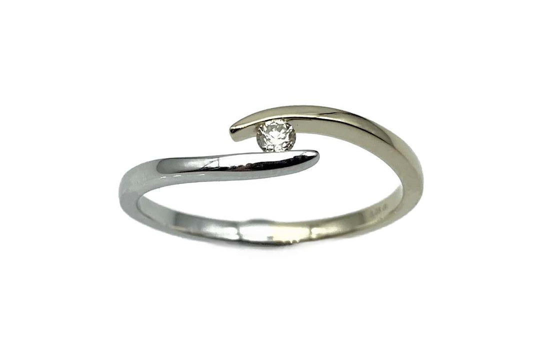 Brillantring zweifarbig 585/-
