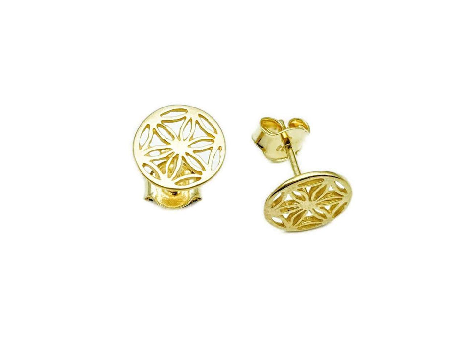 Ohrstecker Blume des Lebens | Gold