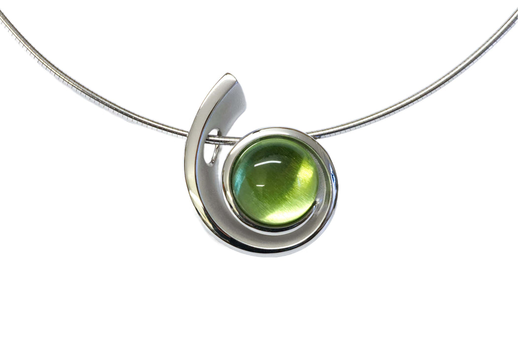 Collier mit echt Karibischen Bernstein Silber