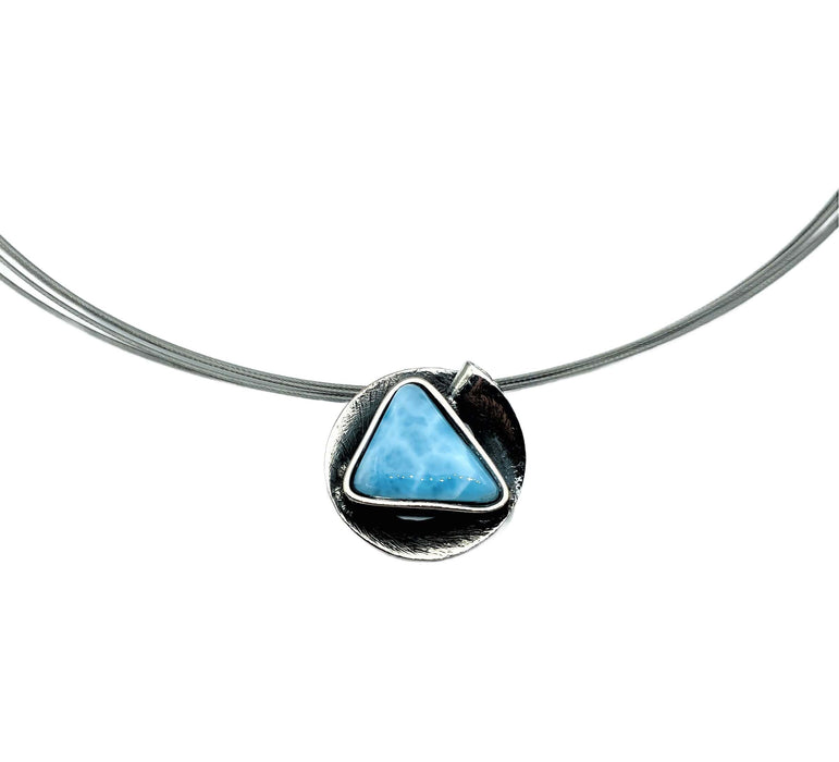 Collier echt Larimar | Silber