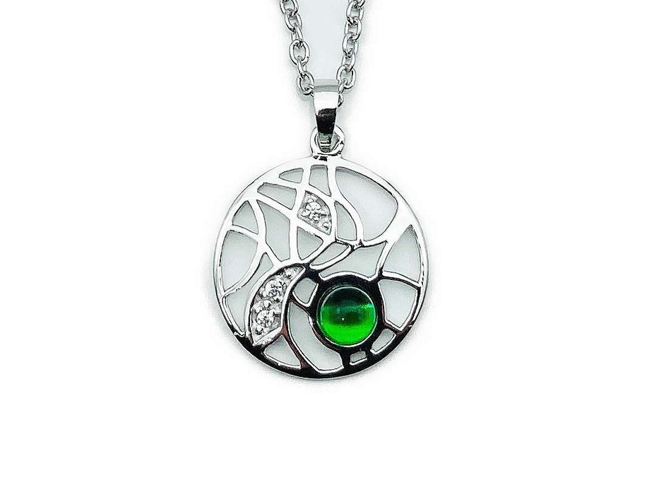 Collier filigran mit echtem Karibischem Bernstein | Silber