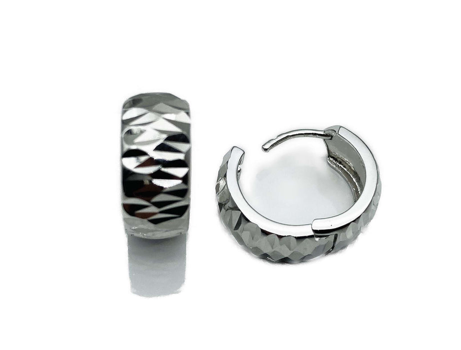 Creole mit Facettenschliff | Silber