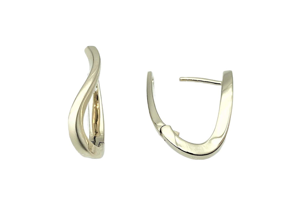 Elegante Creolen geschwungen 585/- | Gold