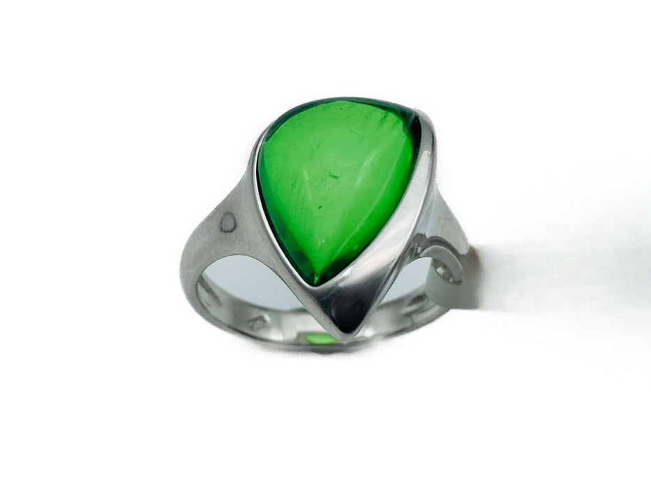 Ring mit Karibischem Bernstein | Silber