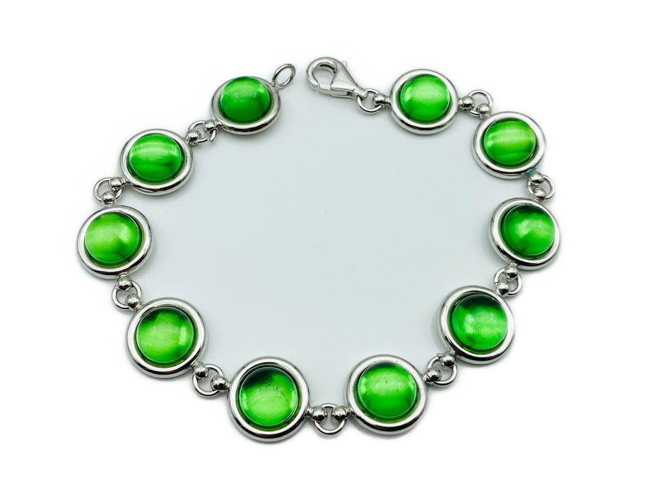 Armband mit echt Karibischem Bernstein | Silber
