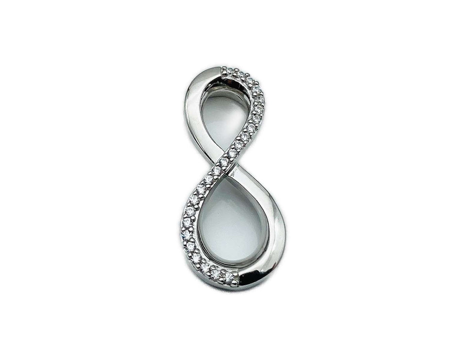 Anhänger Infinity mit Zirkonia | Silber