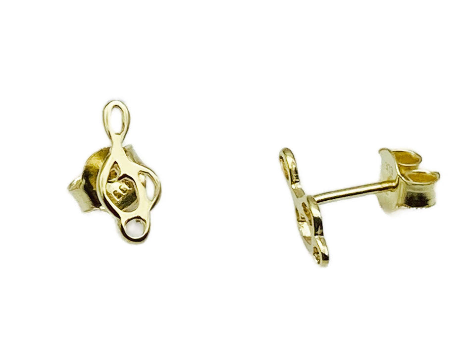 Ohrstecker Notenschlüssel | Gold