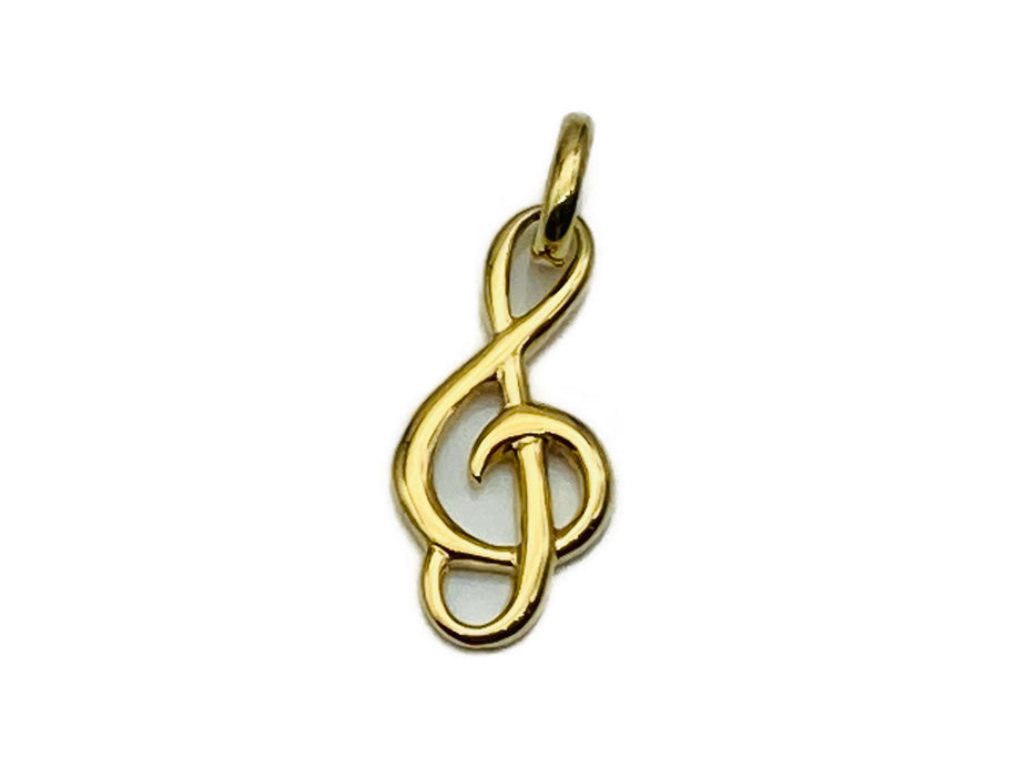 Anhänger Notenschlüssel | Gold