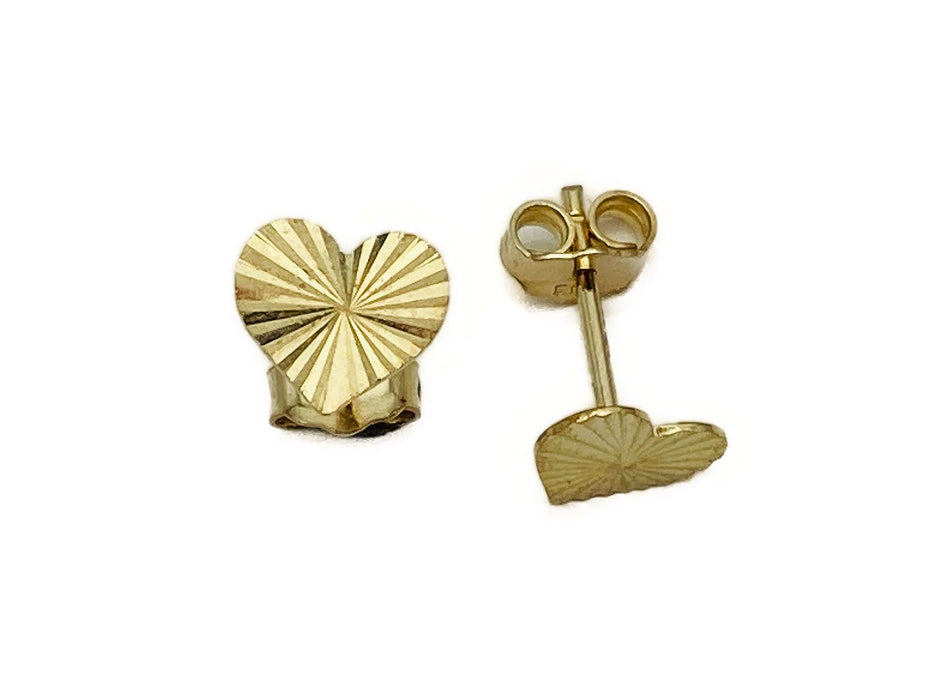 Ohrstecker Herz geschliffen | Gold