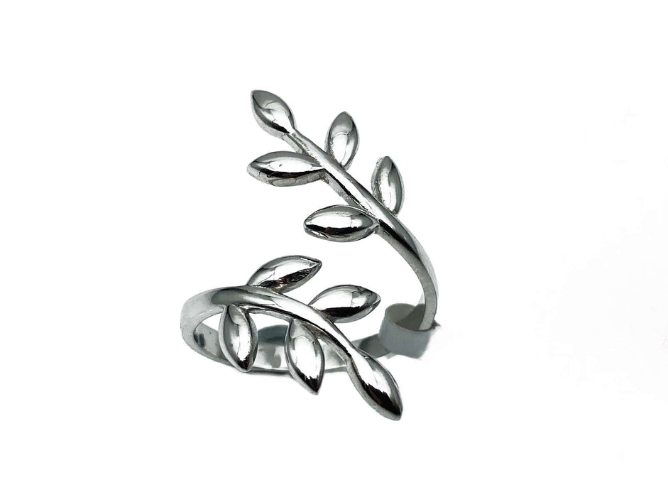 Ring Lorbeerzweig / Blätter | Silber