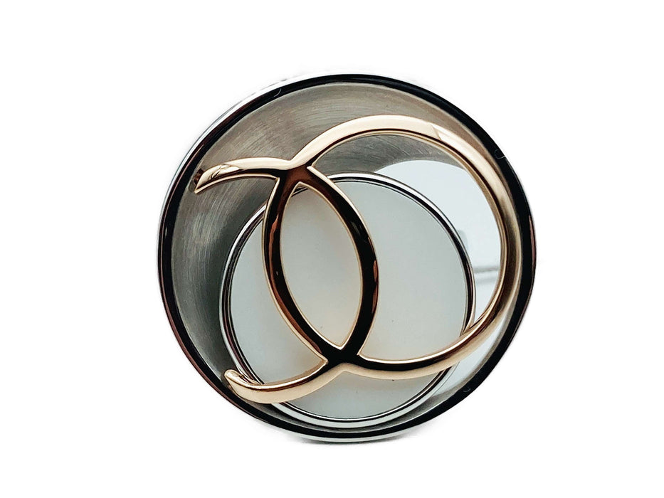 Auffälliger Ring mit Corian und Rotvergoldung | Silber
