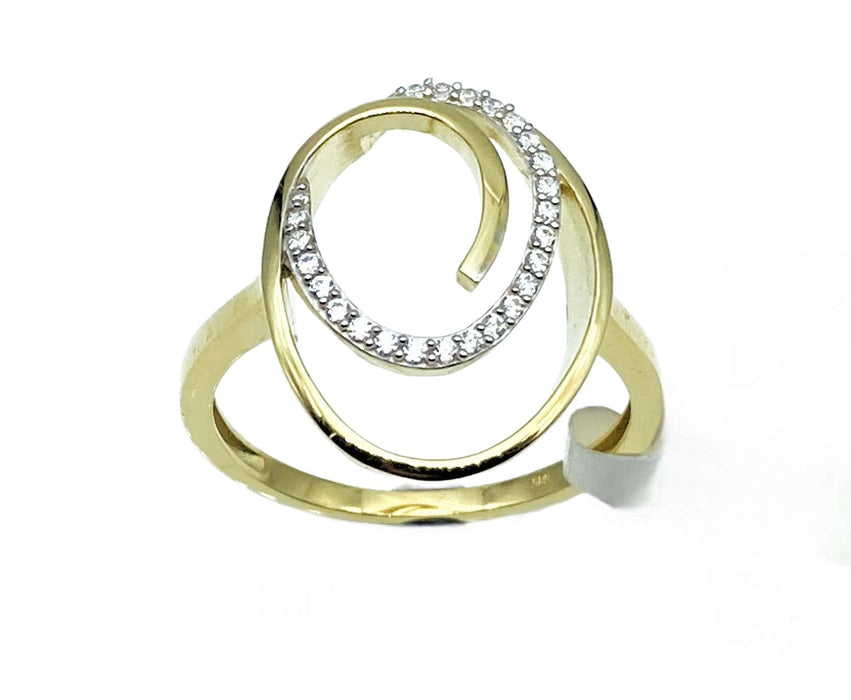 Extravaganter Ring mit Zirkonia | 585/-
