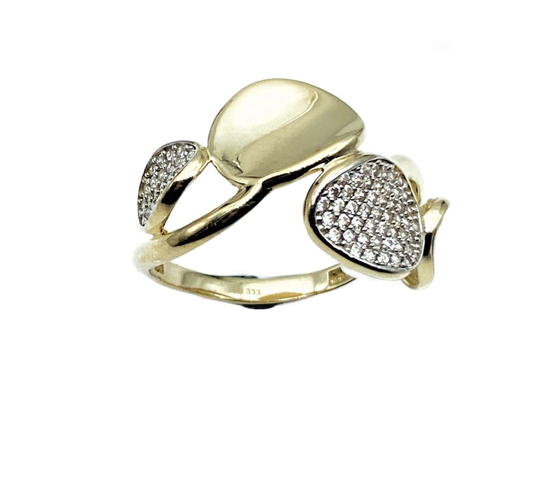 Ring mit pavee-gefassten Zirkonen | Gold