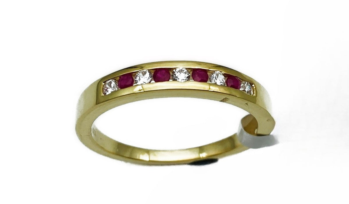 Ring echt Rubin/Safir Gold