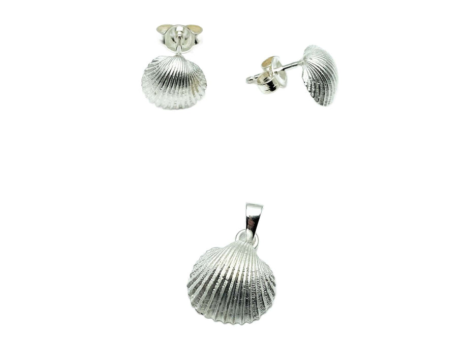 Muschel Anhaenger/Ohrringe | Silber
