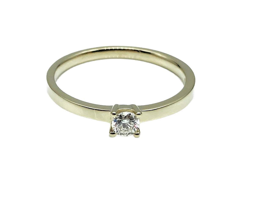 Antrags-/ Solitaire-Ring mit Brillant | 585/-