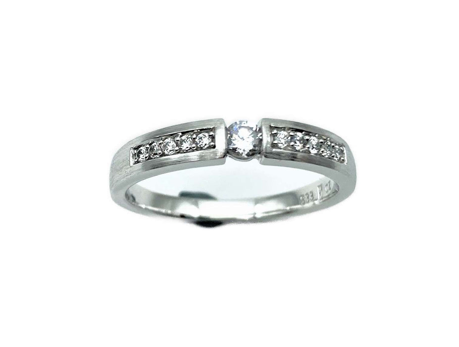 Antrags-/ Solitairering mit Zirkonia | Weissgold