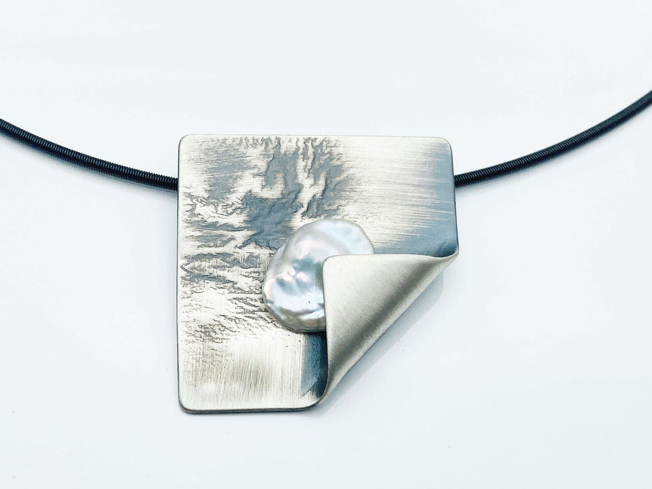 Anhänger mit echter Keshi-Perle | Silber