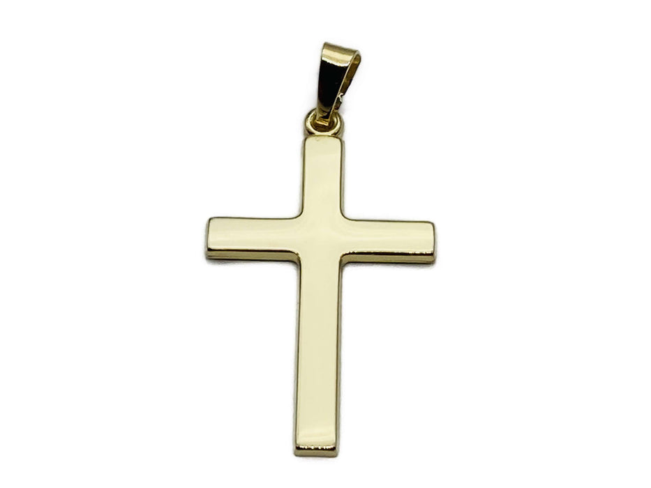 Schlichtes Kreuz poliert | Gold