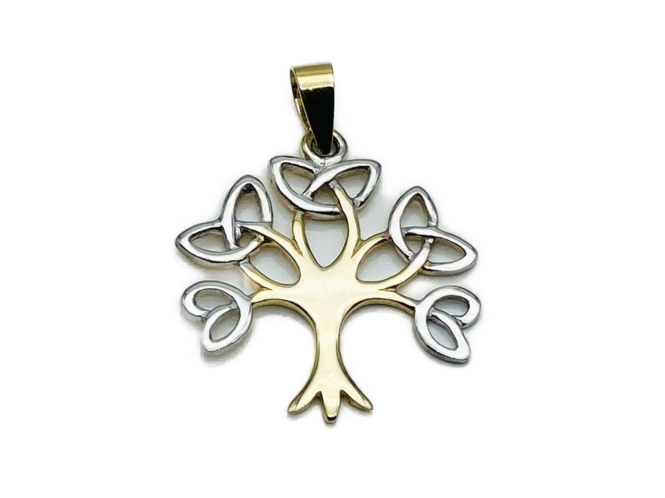 Anhänger Baum des Lebens zweifarbig | Gold
