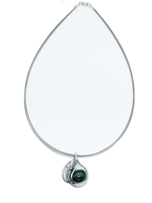 Collier mit echtem Opal- UNIKAT | Silber oxidiert
