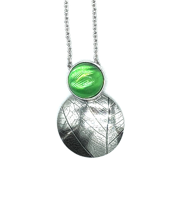 Collier mit Karibischem Bernstein lang Silber