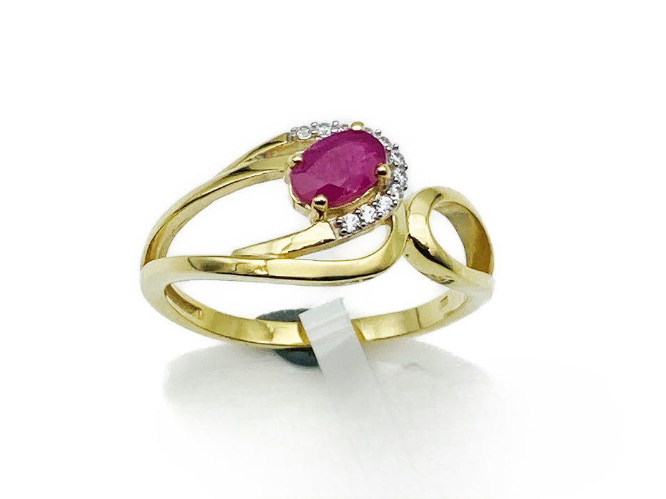 Ring mit echtem Rubin | Gold