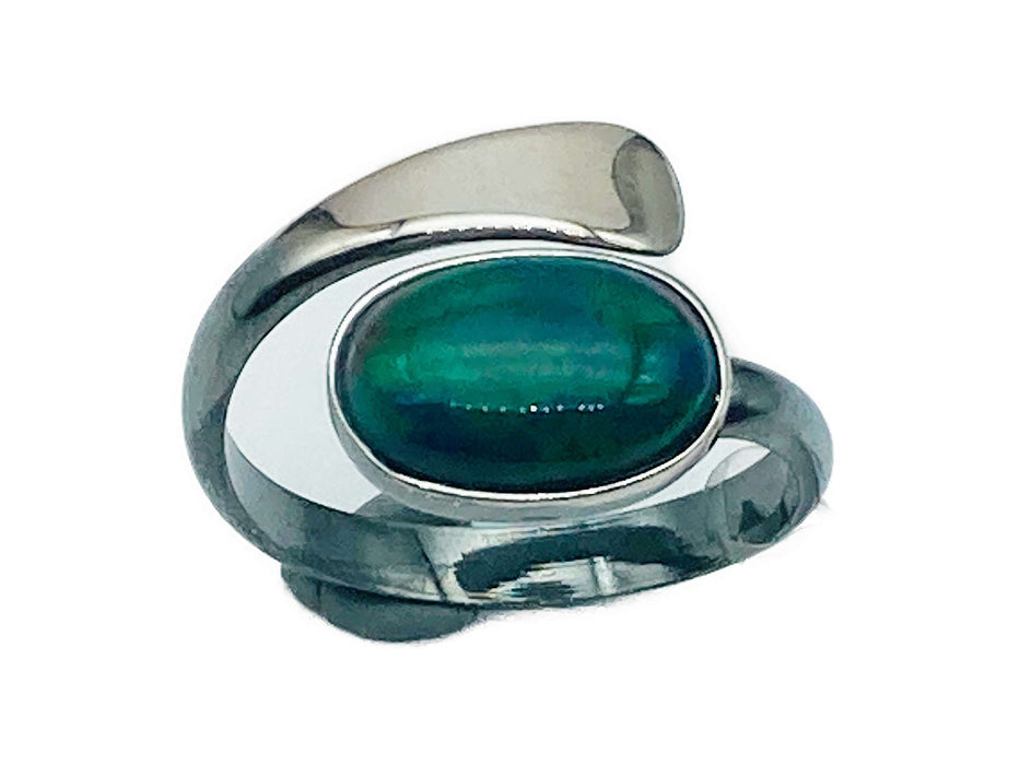 Ring mit echtem Opal - Naturstein | Silber