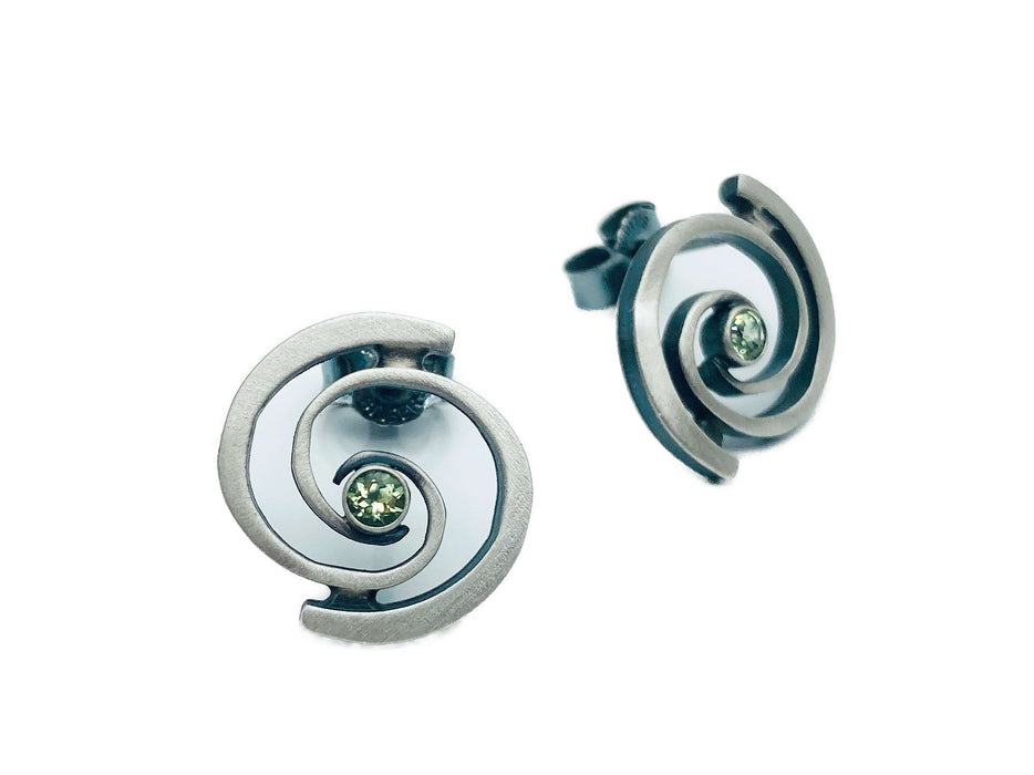 Ohrstecker mit echt Peridot | Silber
