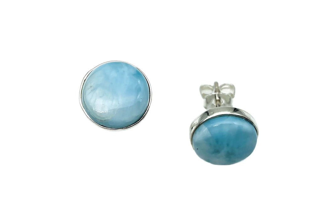 Collier echt Larimar oval | Silber
