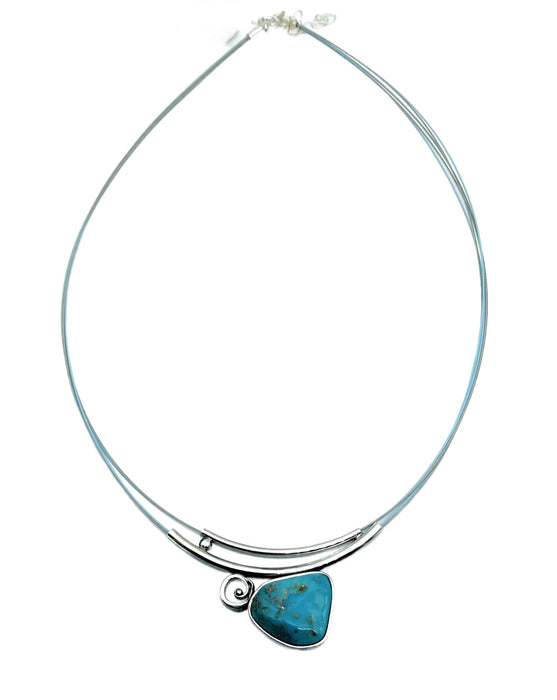 Collier mit echt Türkis | Silber