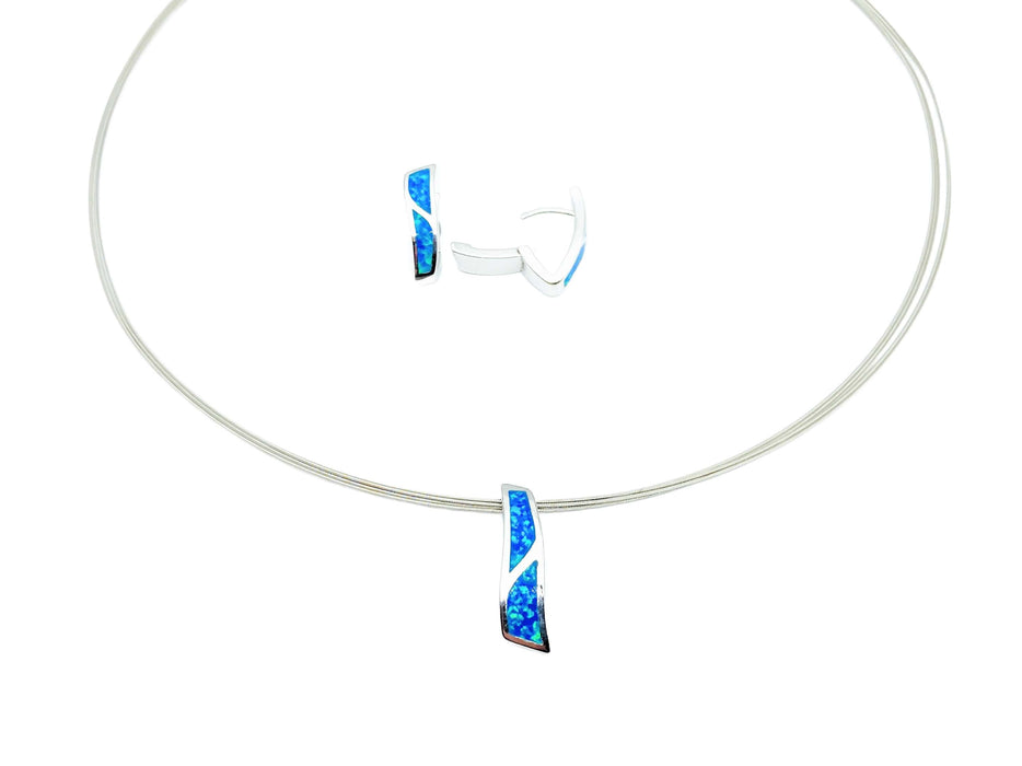 Anhänger mit blauem Opal | Silber