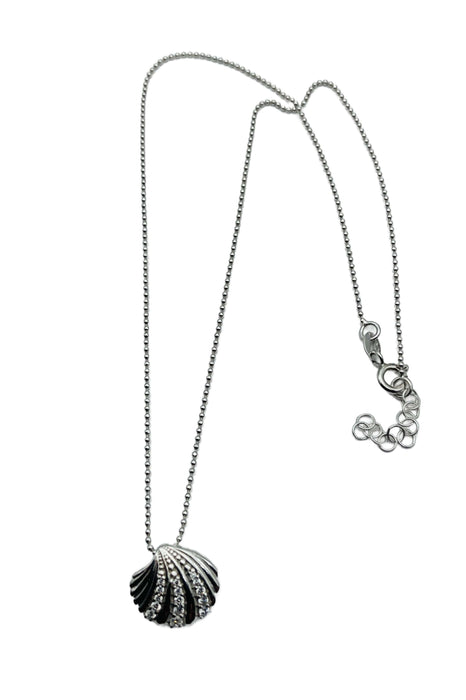 Anhänger Muschel mit Kette | Silber