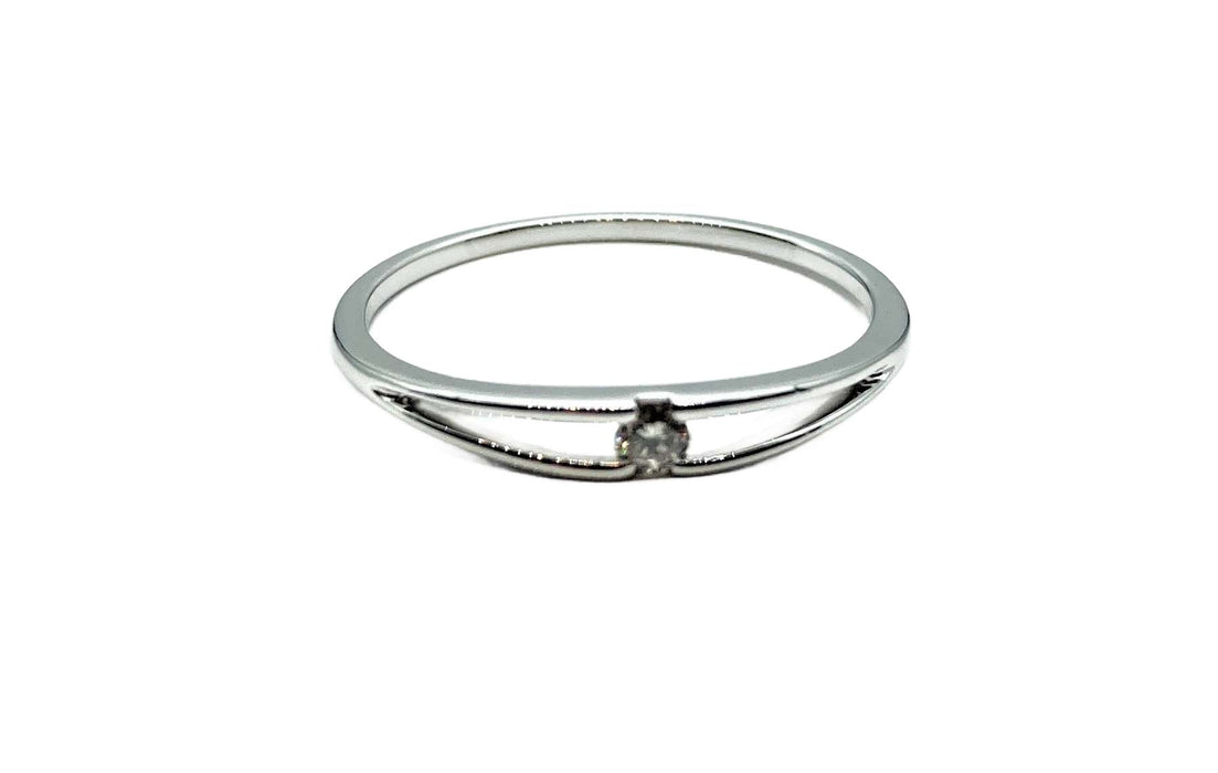 Antrags-/ Solitaire-Ring mit Brillant Weissgold | 585/-