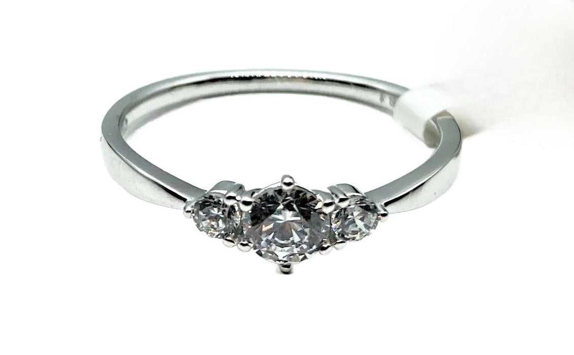 Antrags-/ Solitaire-Ring mit Zirkonia | Weissgold