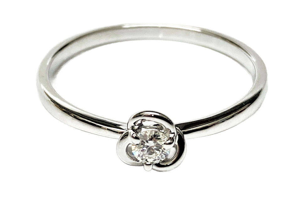 Solitaire-/ Verlobungsring mit Brillant | 585/-