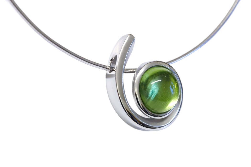 Collier mit echt Karibischen Bernstein Silber