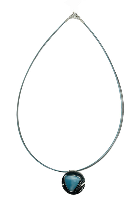 Collier echt Larimar | Silber