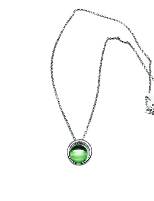 Collier echt Karibischer Bernstein Halo | silber