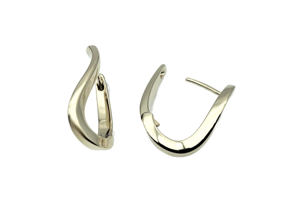 Elegante Creolen geschwungen 585/- | Gold