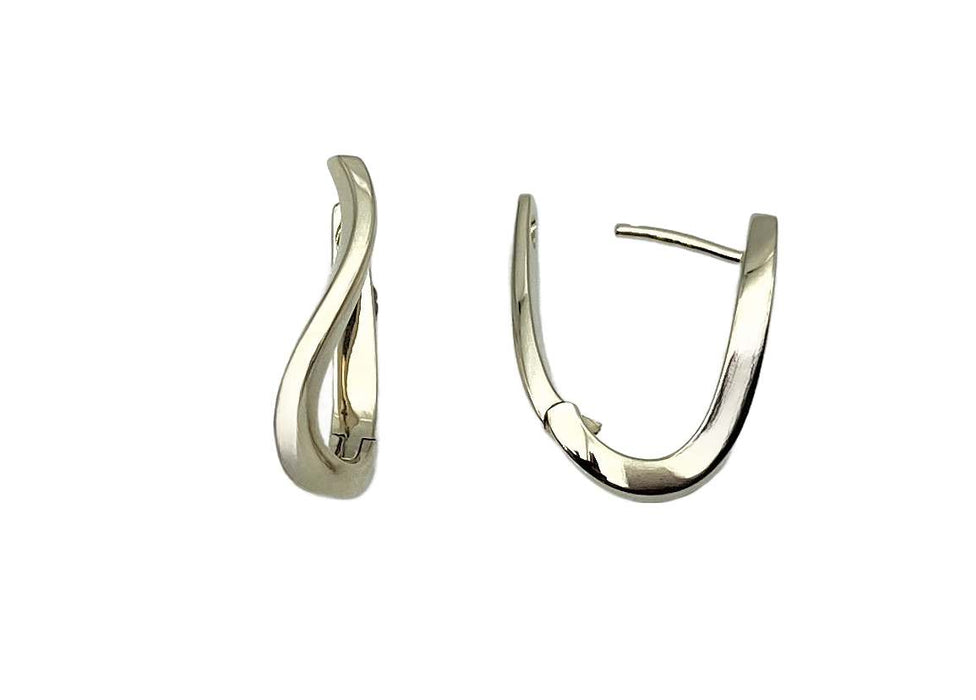 Elegante Creolen geschwungen 585/- | Gold