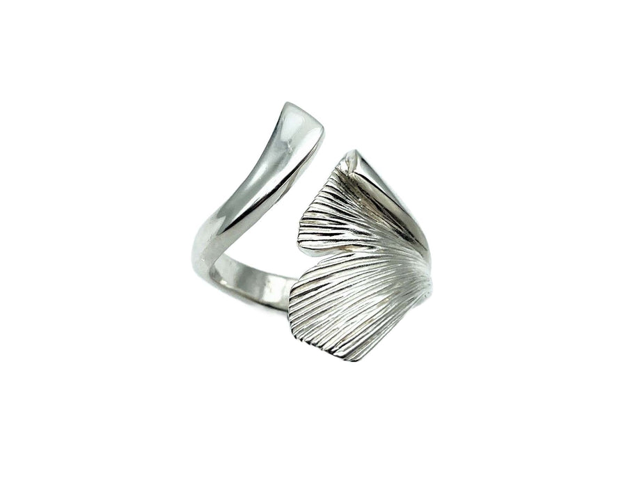 Ring mit Gingko-Blatt | Silber
