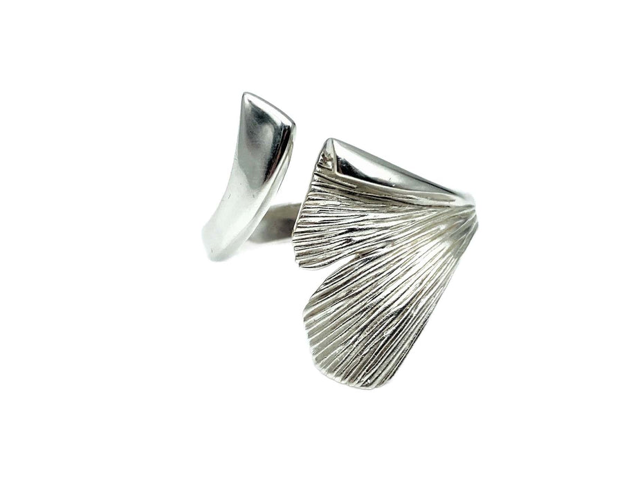 Ring mit Gingko-Blatt | Silber