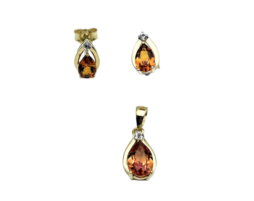 Set mit Goldtopas / Citrin | Gold